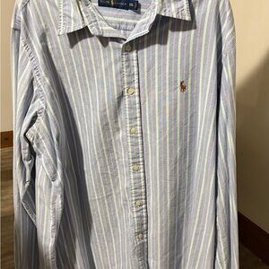 Ralph Lauren Men's Pastel Striped Button Down Shirt